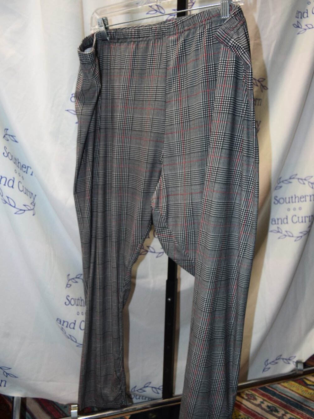 Woman Within Houndstooth Leggings, Size 30/32, 3X